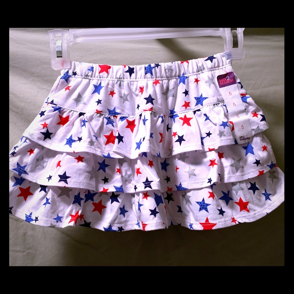 EPIC THREADS GIRLS STAR TIERED SKIRT